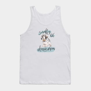 Scruffy Lil Doxie Mom Orange Bowtie Tank Top